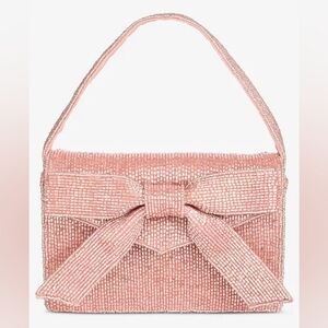 Elegant Pink Beaded Handbag